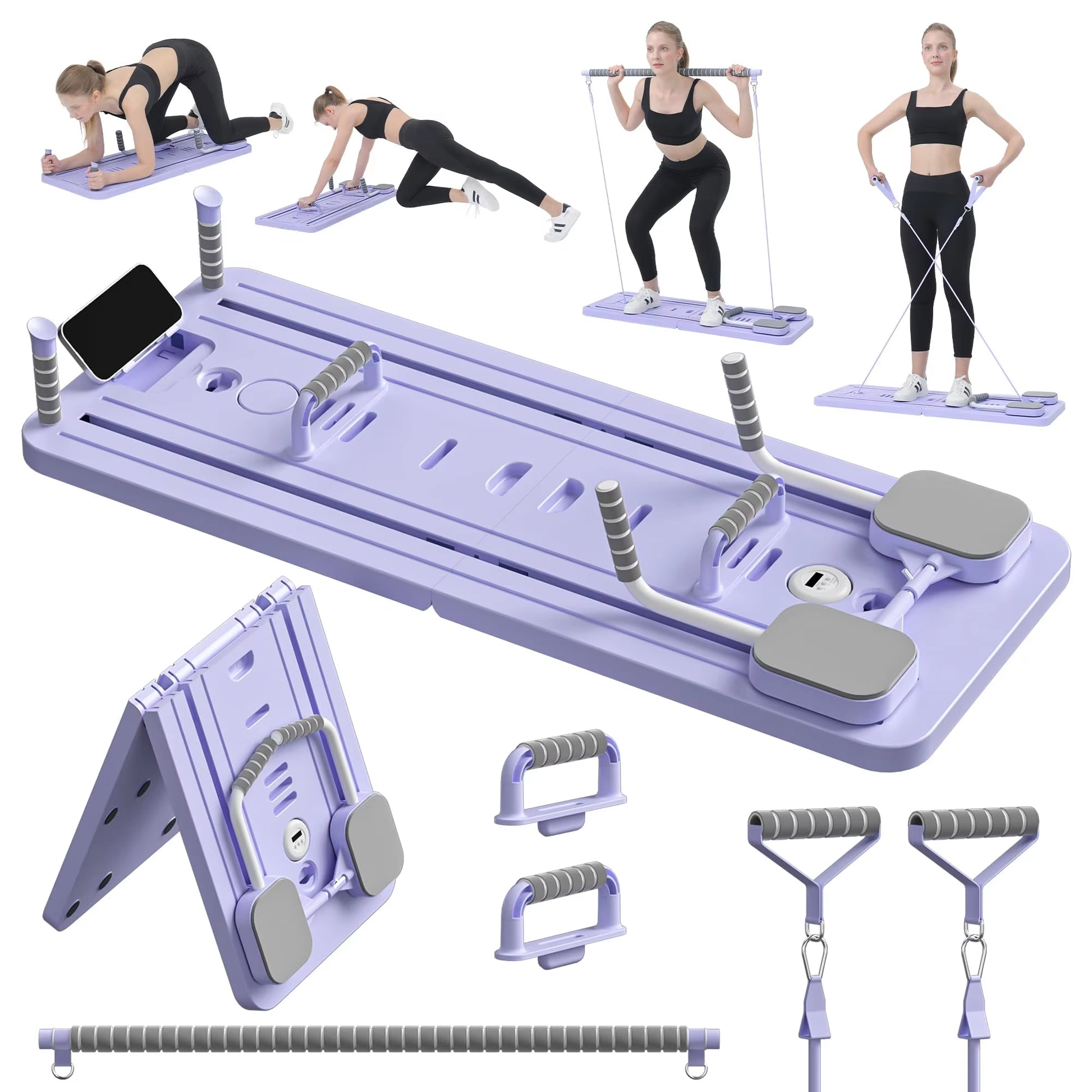 Multifunctional Pilates Board – Core Trainer, Ab Workout & Push-Up Fitness Platform