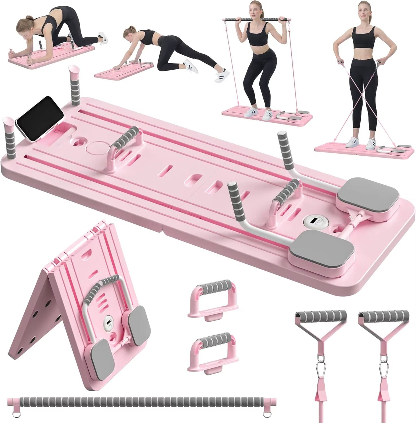 Multifunctional Pilates Board – Core Trainer, Ab Workout & Push-Up Fitness Platform