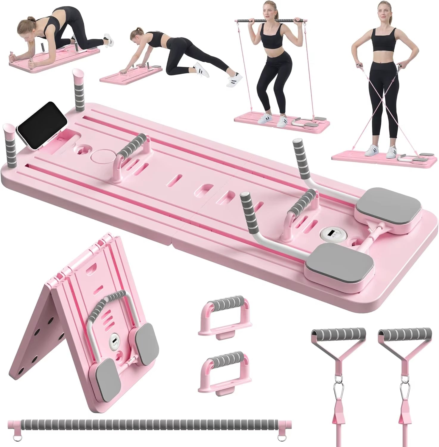 Multifunctional Pilates Board – Core Trainer, Ab Workout & Push-Up Fitness Platform