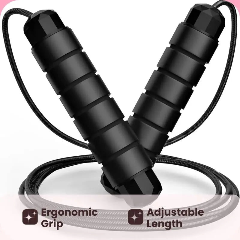 Jump Rope, Portable Exercise Skipping Rope for Home Workout, Workout Skipping Rope with Foam Non-Slip Handle, Adjustable Rope, Home Gym Kit, Gymtok, Home Gym Equipment, Fitness Equipment, Training Equipment, Workout Equipment, Workout Machine