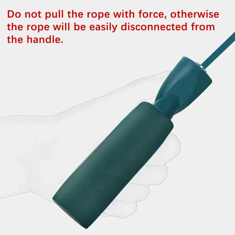 Jump Rope for Adults - Ideal for Indoor/Outdoor Sports, Fitness Training - Lightweight and Durable with Adjustable Length