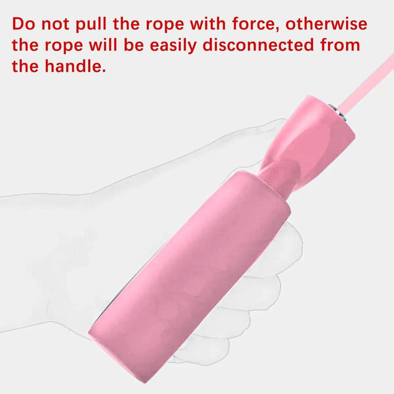 Jump Rope for Adults - Ideal for Indoor/Outdoor Sports, Fitness Training - Lightweight and Durable with Adjustable Length